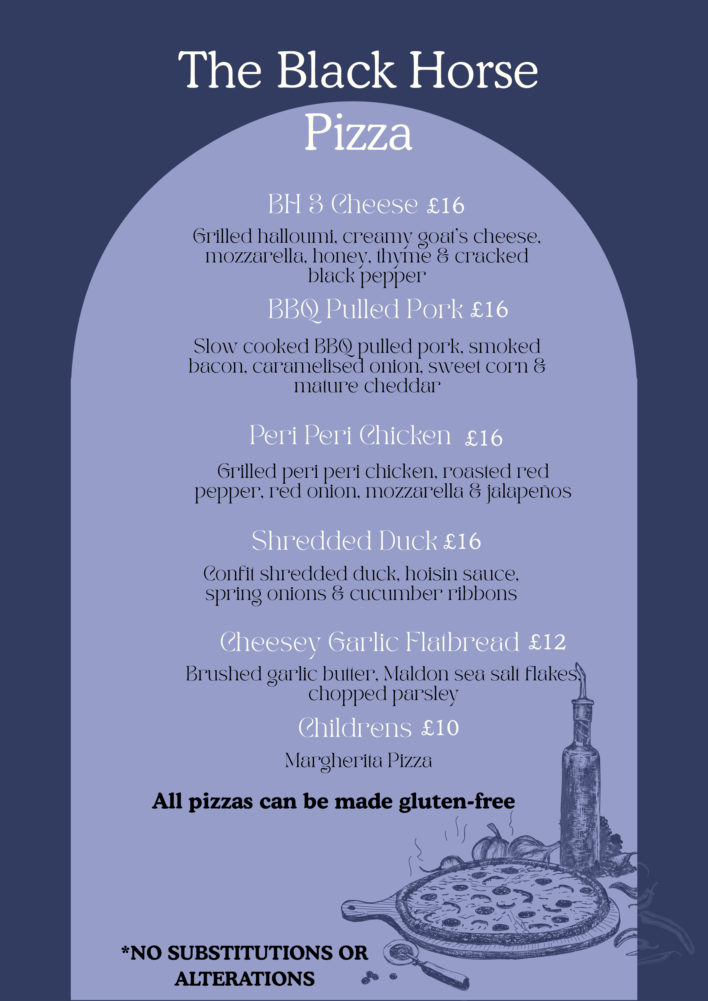 pizza menu